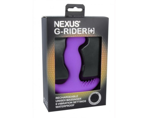 Фиолетовый вибромассажер простаты Nexus G-Rider+ - 12,6 см.
