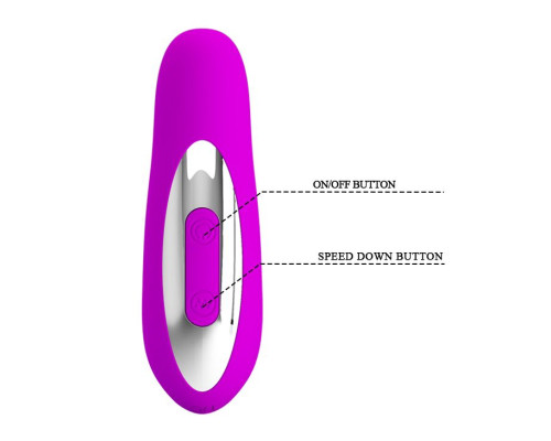 Лиловый массажер простаты с вибрацией Piper - 11,7 см.