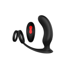 Черный массажер простаты REMOTE P-PLEASER