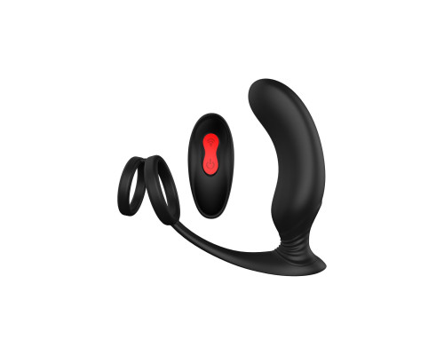 Черный массажер простаты REMOTE P-PLEASER