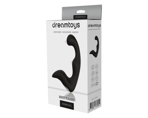 Чёрный перезаряжаемый массажёр простаты BOOTY PLEASER