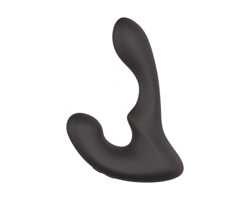 Чёрный массажер простаты с 2 моторами BOOTY ROCKER