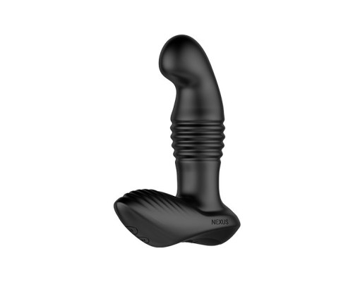 Черный массажер простаты Nexus Thrust с возвратно-поступательными движениями - 13,8 см.
