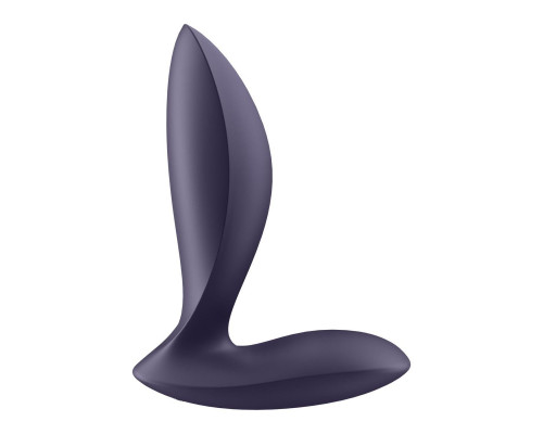Фиолетовый анальный вибростимулятор Power Plug
