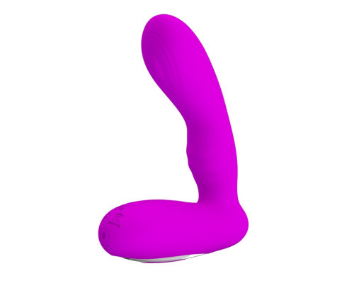 Лиловый массажер простаты с вибрацией Piper - 11,7 см.