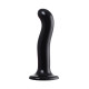 Черный стимулятор для пар P G-Spot Dildo Size M - 18 см.