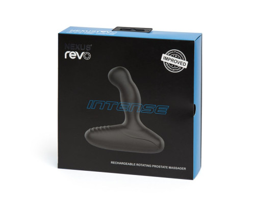 Чёрный массажер простаты NEXUS REVO INTENSE 2.0 с вращающейся головкой