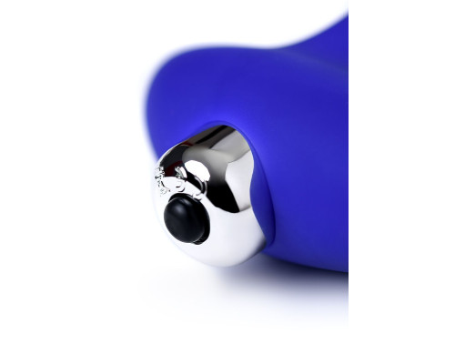 Синий силиконовый вибростимулятор простаты Stroman - 14,5 см.