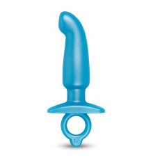 Голубая анальная пробка для массажа простаты Hither Silicone Prostate Plug - 14,3 см.