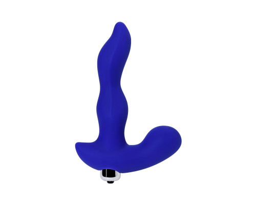 Синий силиконовый вибростимулятор простаты Stroman - 14,5 см.