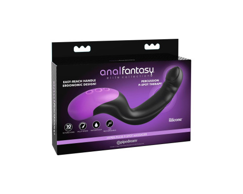 Черно-фиолетовый вибромассажёр простаты Hyper-Pulse P-Spot Massager