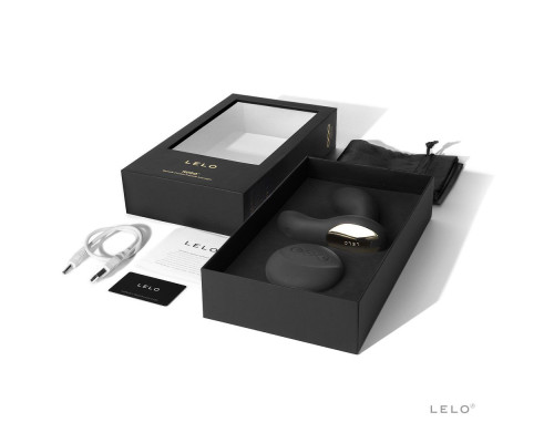 Чёрный массажёр простаты Hugo со встроенным аккумулятором и пультом ДУ