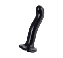 Черный стимулятор для пар P G-Spot Dildo Size M - 18 см.