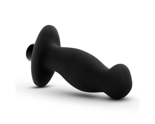 Черный анальный вибромассажёр Silicone Vibrating Prostate Massager 02 - 10,8 см.