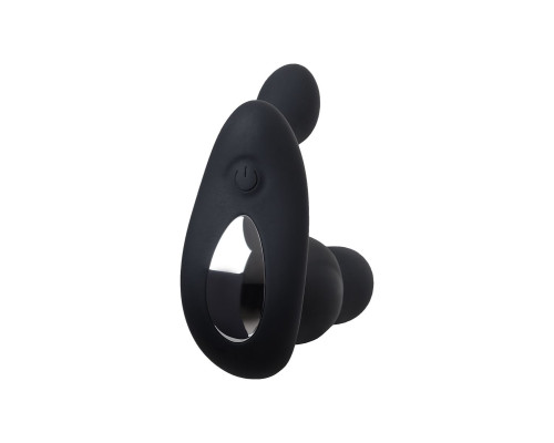 Черный вибромассажер простаты Vela - 12 см.