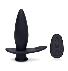 Черный анальный виброплаг для простаты Impaler - 14 см.