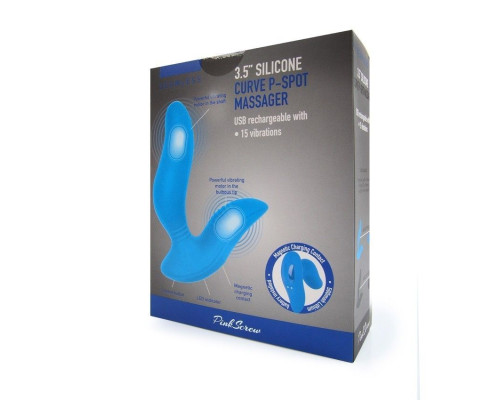 Черный вибромассажер простаты 3,5’’ Curve P-spot Massager - 12 см.