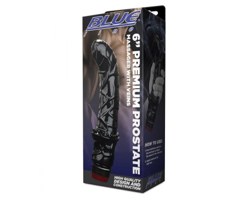 Черный вибромассажер простаты 6  Premium Prostate Massager