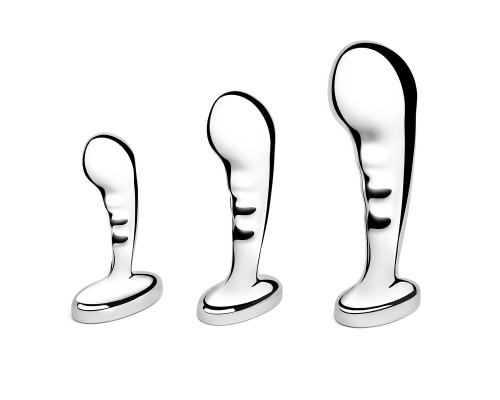 Набор из 3 стальных стимуляторов простаты Stainless Steel P-spot Training Set