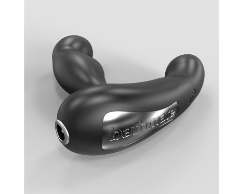 Черный вибромассажер простаты и промежности Prostate Pro с пультом ДУ