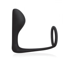 Стимулятор простаты с фиксацией эрекционным кольцом Prostate Gear