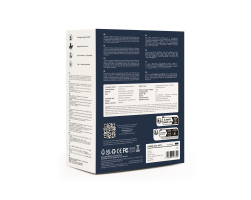 Темно-синий вибромассажер простаты Vick Neo 2 c функцией нагрева и пультом ДУ