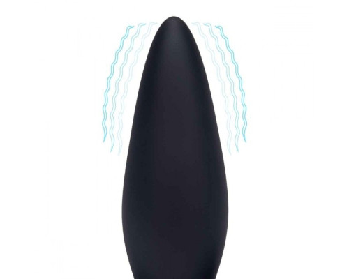 Черный анальный виброплаг для простаты Impaler - 14 см.