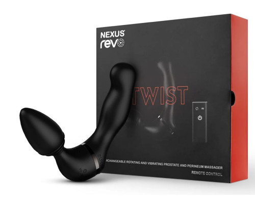 Черный гибридный вибромассажер Nexus Revo Twist