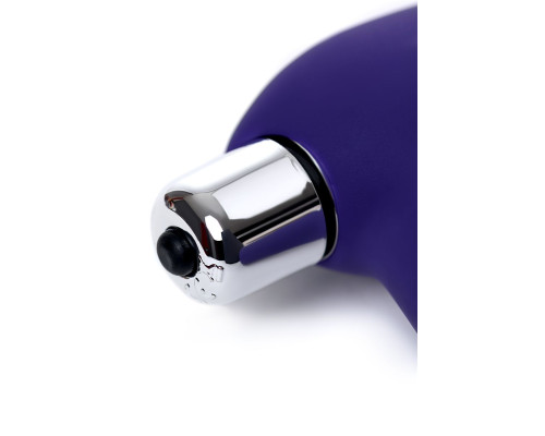 Фиолетовый вибростимулятор простаты Bruman - 12 см.