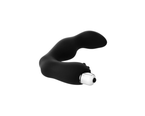 Черный вибромассажер простаты FantASStic Vibrating Prostate Massager - 11,3 см.