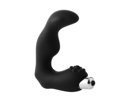 Черный вибромассажер простаты FantASStic Vibrating Prostate Massager - 11,3 см.
