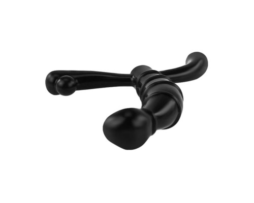 Чёрный стимулятор простаты с рёбрышками