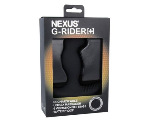 Черный вибромассажер простаты Nexus G-Rider+ - 12,6 см.