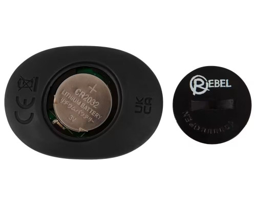 Черная анальная пробка с вибрацией, вращением и пультом ДУ RC Butt Plug with 2 Functions