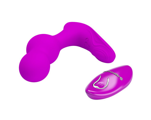 Лиловый вибростимулятор простаты Terrance с пультом ДУ