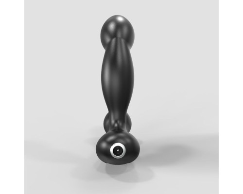 Черный вибромассажер простаты и промежности Prostate Pro с пультом ДУ