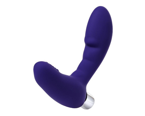 Фиолетовый вибростимулятор простаты Bruman - 12 см.