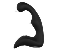 Чёрный перезаряжаемый массажёр простаты BOOTY PLEASER