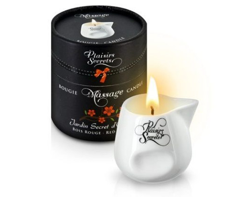 Массажная свеча с ароматом красного дерева Jardin Secret D orient Bois Roug - 80 мл.