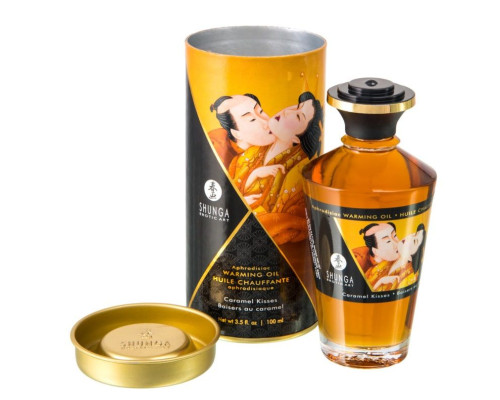 Массажное интимное масло с ароматом карамели - 100 мл.