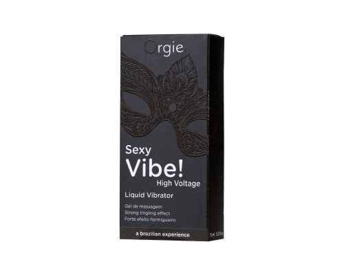 Гель для массажа ORGIE Sexy Vibe High Voltage с эффектом вибрации - 15 мл.