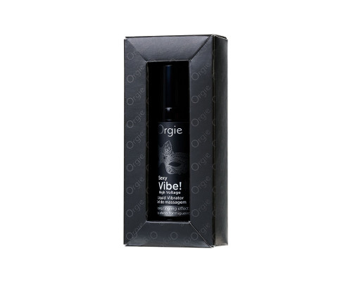 Гель для массажа ORGIE Sexy Vibe High Voltage с эффектом вибрации - 15 мл.