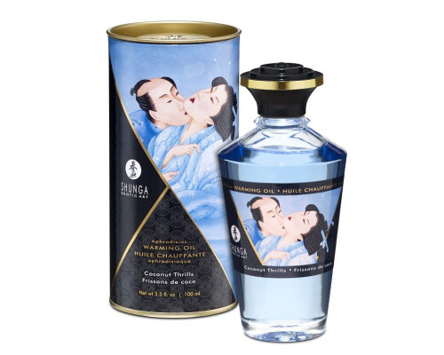 Массажное интимное масло с ароматом кокоса - 100 мл.