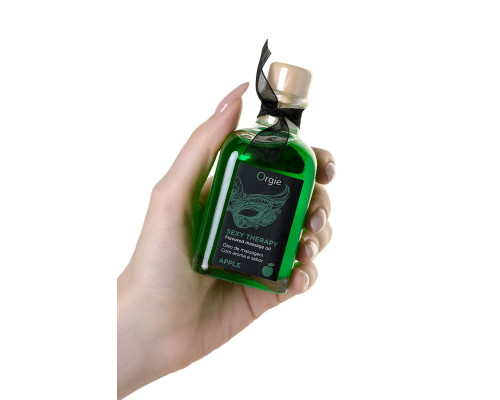 Массажное масло Orgie Lips Massage со вкусом яблока - 100 мл.