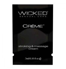 Крем для массажа и мастурбации Wicked Stroking and Massage Creme - 3 мл.