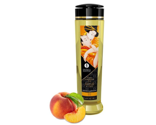 Массажное масло для тела с ароматом персика Stimulation - 240 мл.