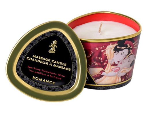 Массажная  свеча Sparkling Strawberry Wine с ароматом клубничного вина - 170 мл.