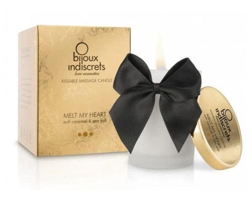 Массажная свеча Melt My Heart с ароматом карамели - 70 мл.