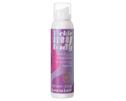 Массажная хрустящая пенка Tickle My Body Passion Fruit с ароматом маракуйи - 150 мл.