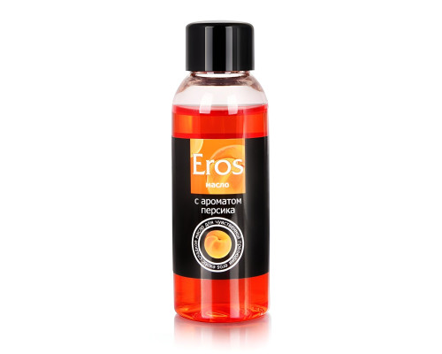 Массажное масло Eros exotic с ароматом персика - 50 мл.